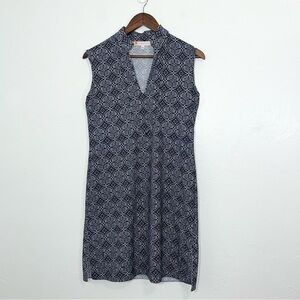 Jude Connally Navy Blue and White Tank Dress Small